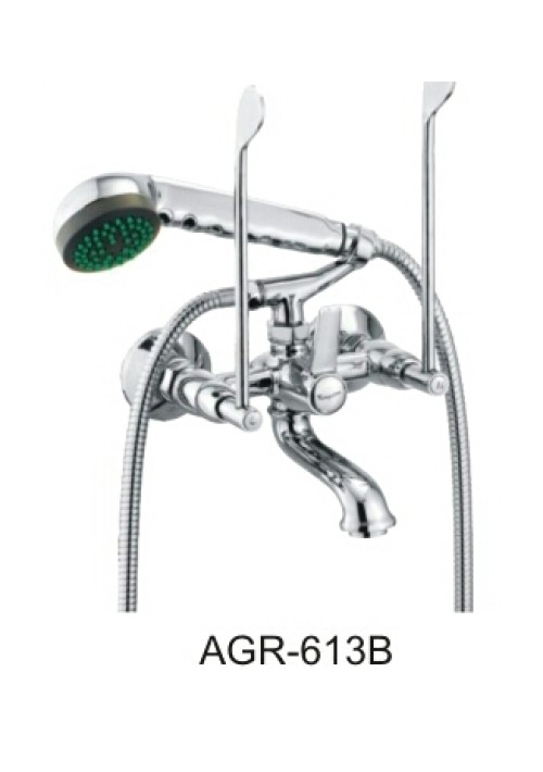 HOSPITAL SERIES / WALL MIXER WITH BEND & SHOWER